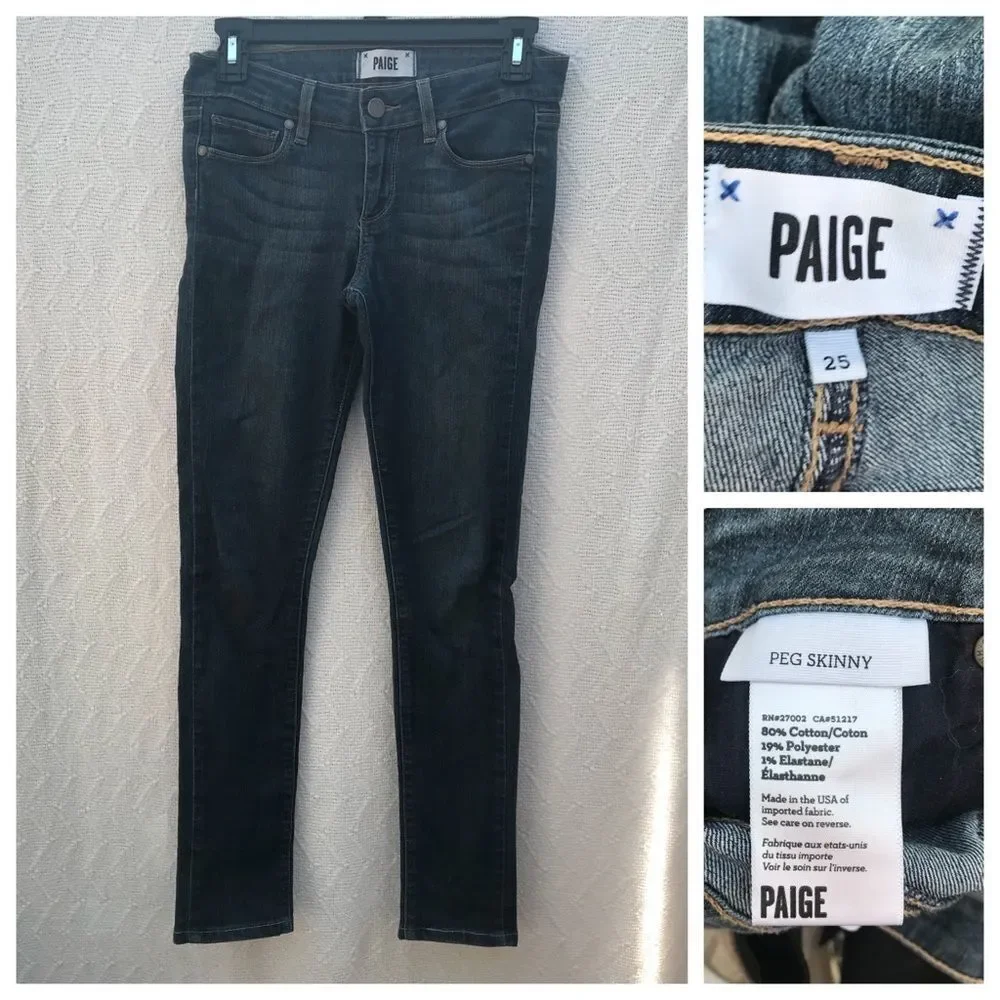 PAIGE Peg Skinny Jeans‎